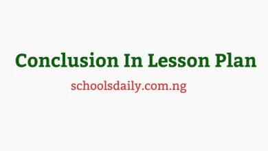 Conclusion In Lesson Plan