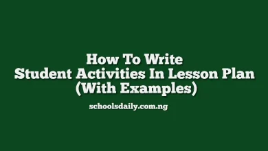 How To Write Student Activities In Lesson Plan (With Examples)