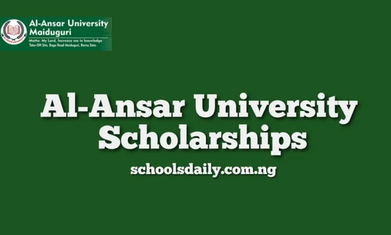 Al-Ansar University Scholarship for Self-Sponsored Candidates