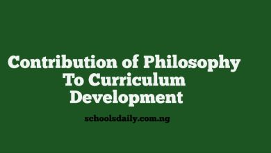 Contribution of Philosophy To Curriculum Development